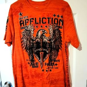 Affliction mens t shirt EUC large